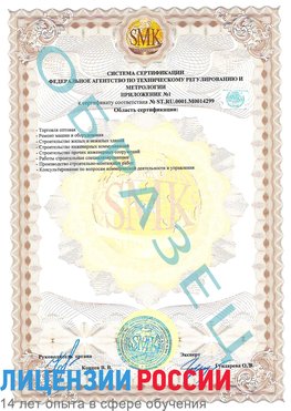 Образец сертификата соответствия (приложение) Арсеньев Сертификат ISO 14001